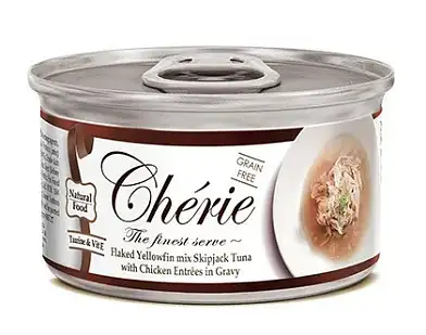 PETTRIC CHERIE GRAIN FREE консервы для кошек тунец с курицей в подливе