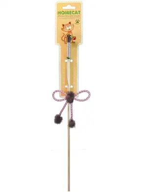 Homecat дразнилка для кошек Бантик из пружинки с норкой